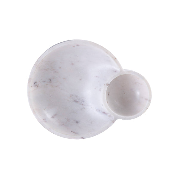 Dip Bowl Platter White Marble