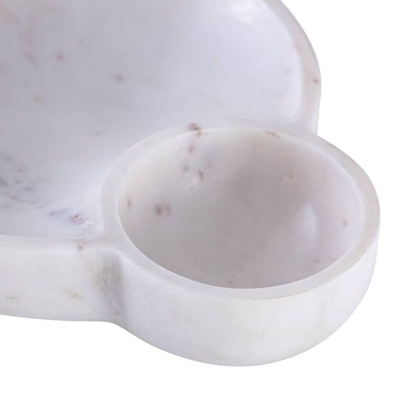 Dip Bowl Platter White Marble