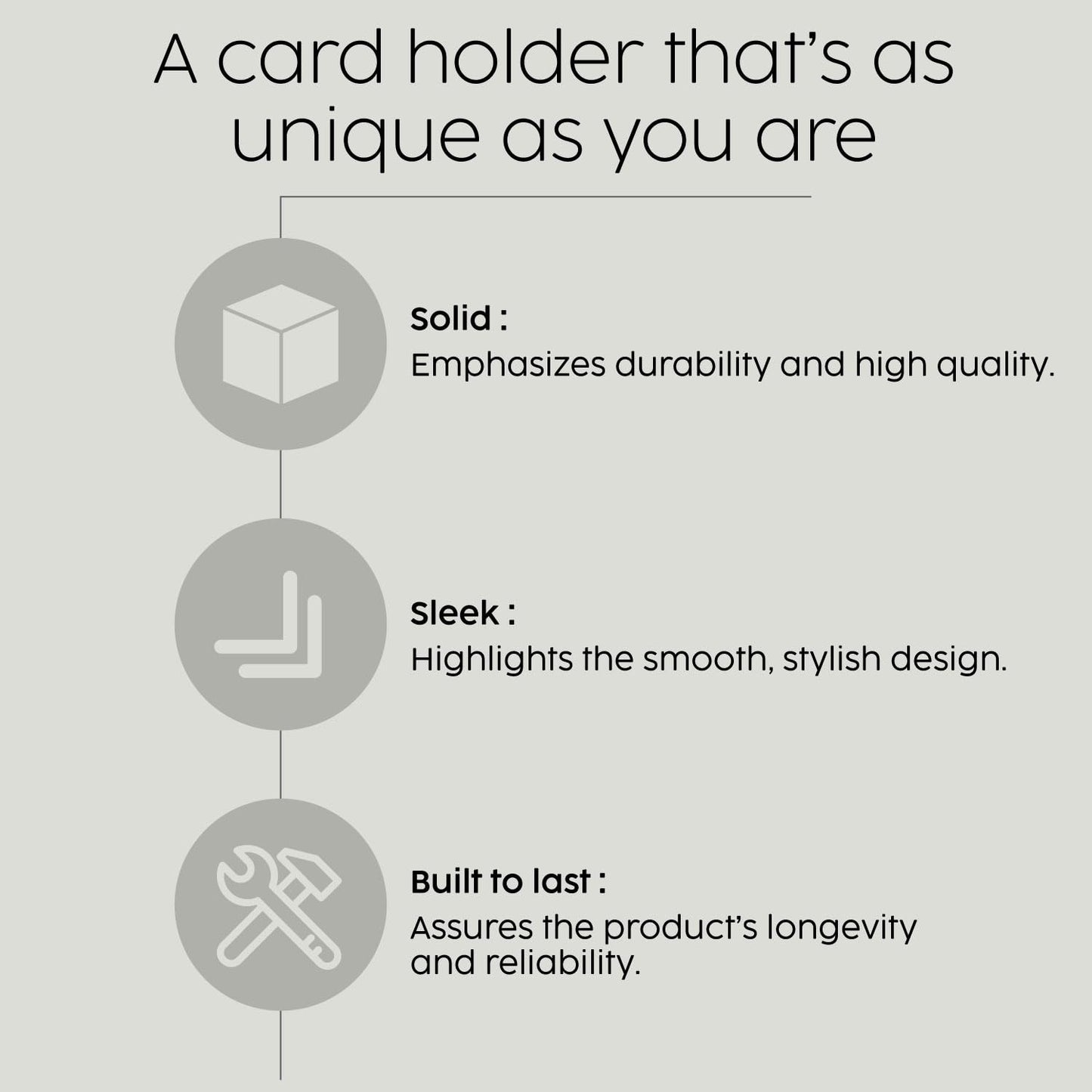 Black Absolute Granite Business Card Holder - Square
