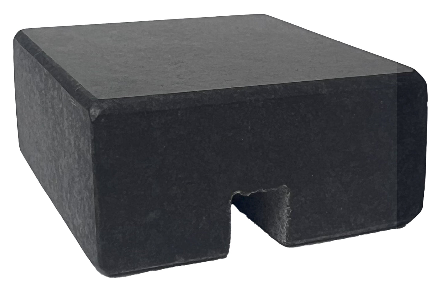 Cord Holder Handmade by Craftsman Stoneworks - Cable Holder - Cable Management Holder - Cable Organizer - Desk Cable Holder - Cable Keeper - Honed Black Granite, Single