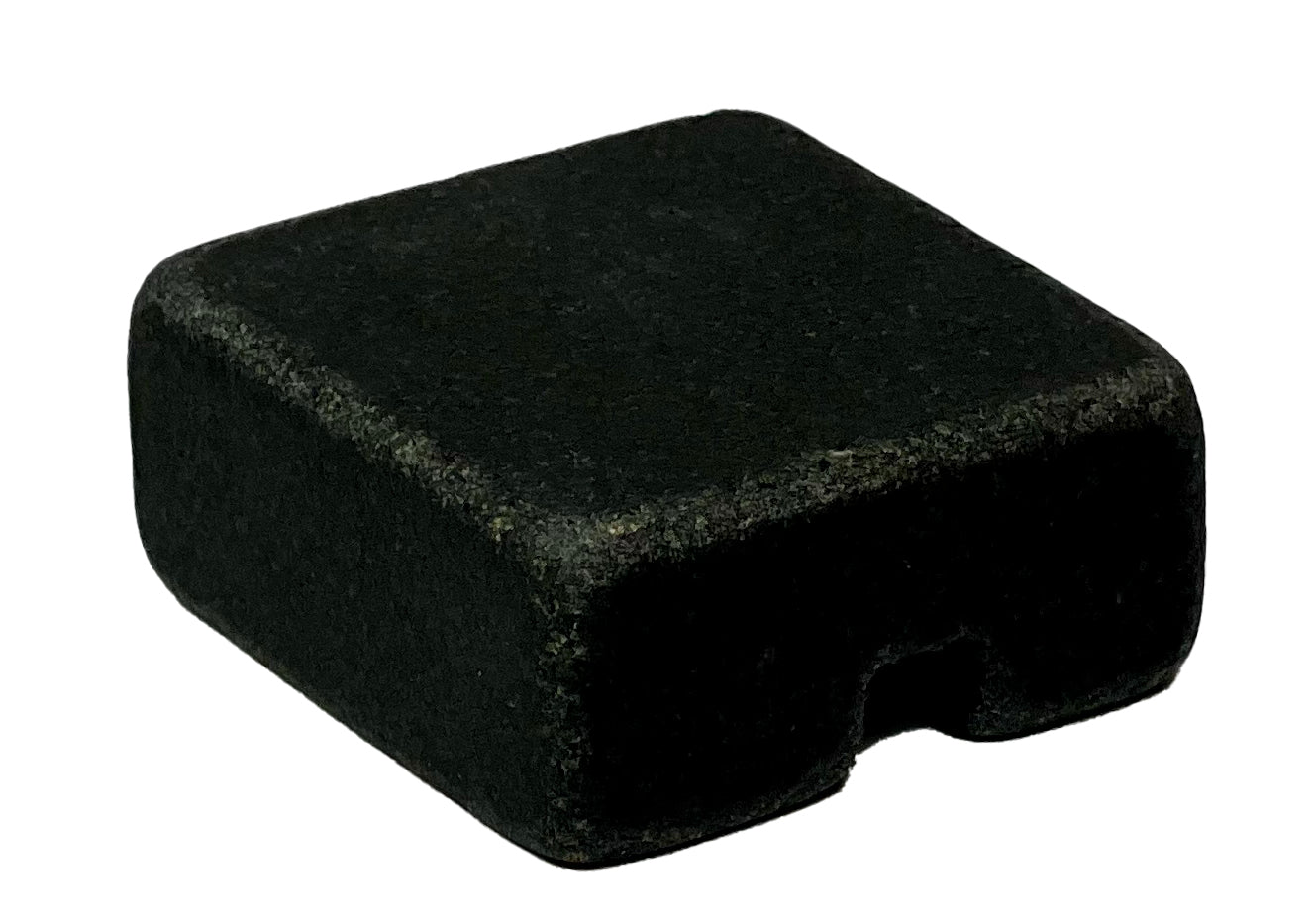 Cord Holder Handmade by Craftsman Stoneworks - Cable Holder - Cable Management Holder - Cable Organizer - Desk Cable Holder - Cable Keeper - Tumbled Black Granite, Single