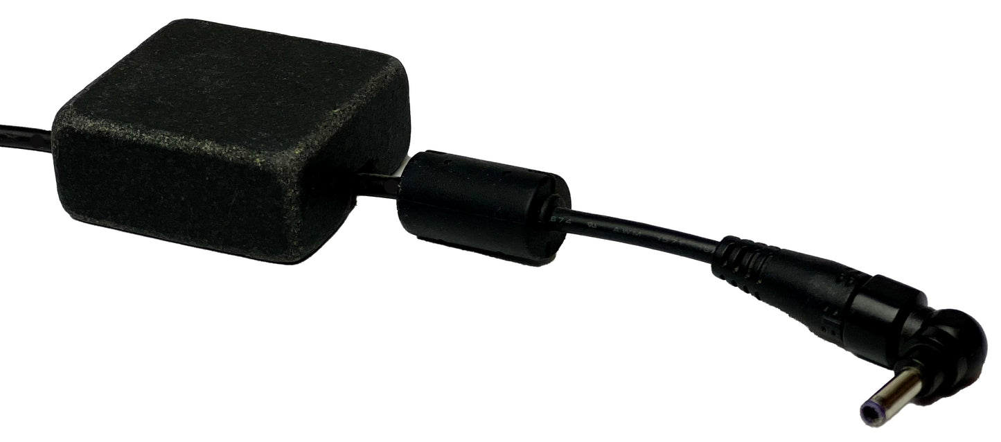 Cord Holder Handmade by Craftsman Stoneworks - Cable Holder - Cable Management Holder - Cable Organizer - Desk Cable Holder - Cable Keeper - Tumbled Black Granite, Single