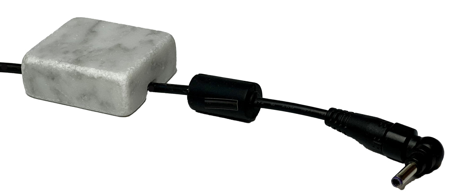 Cord Holder Handmade by Craftsman Stoneworks - Cable Holder - Cable Management Holder - Cable Organizer - Desk Cable Holder - Cable Keeper - Tumbled White Marble, Single