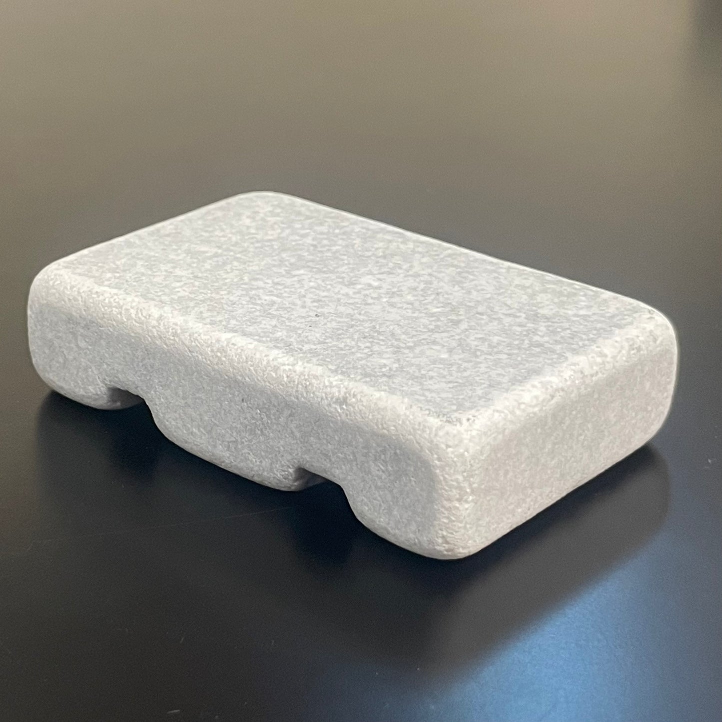 Cord Holder Handmade by Craftsman Stoneworks - Cable Holder - Cable Management Holder - Cable Organizer - Desk Cable Holder - Cable Keeper - Tumbled White Marble, Double