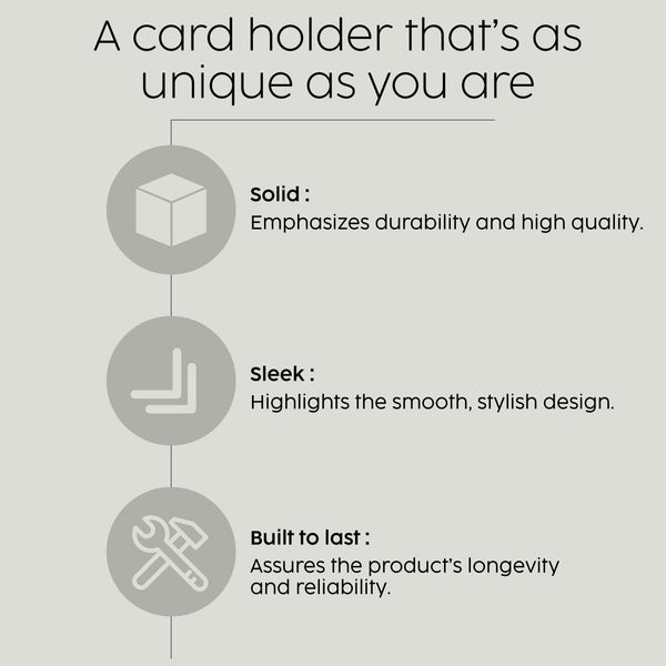 Vertical Business Card Holder - Black Absolute Granite