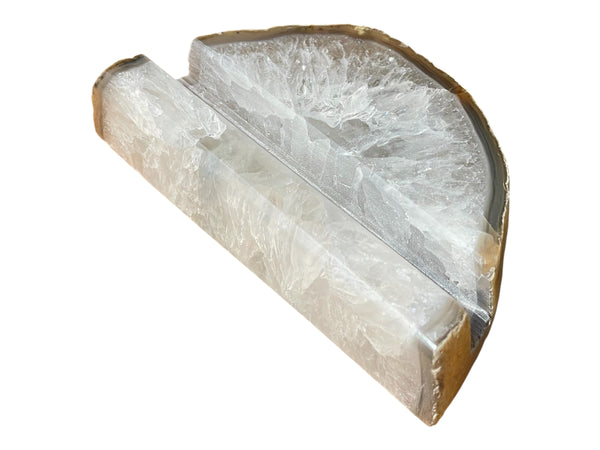 Handcrafted Black Agate Business Card Holder