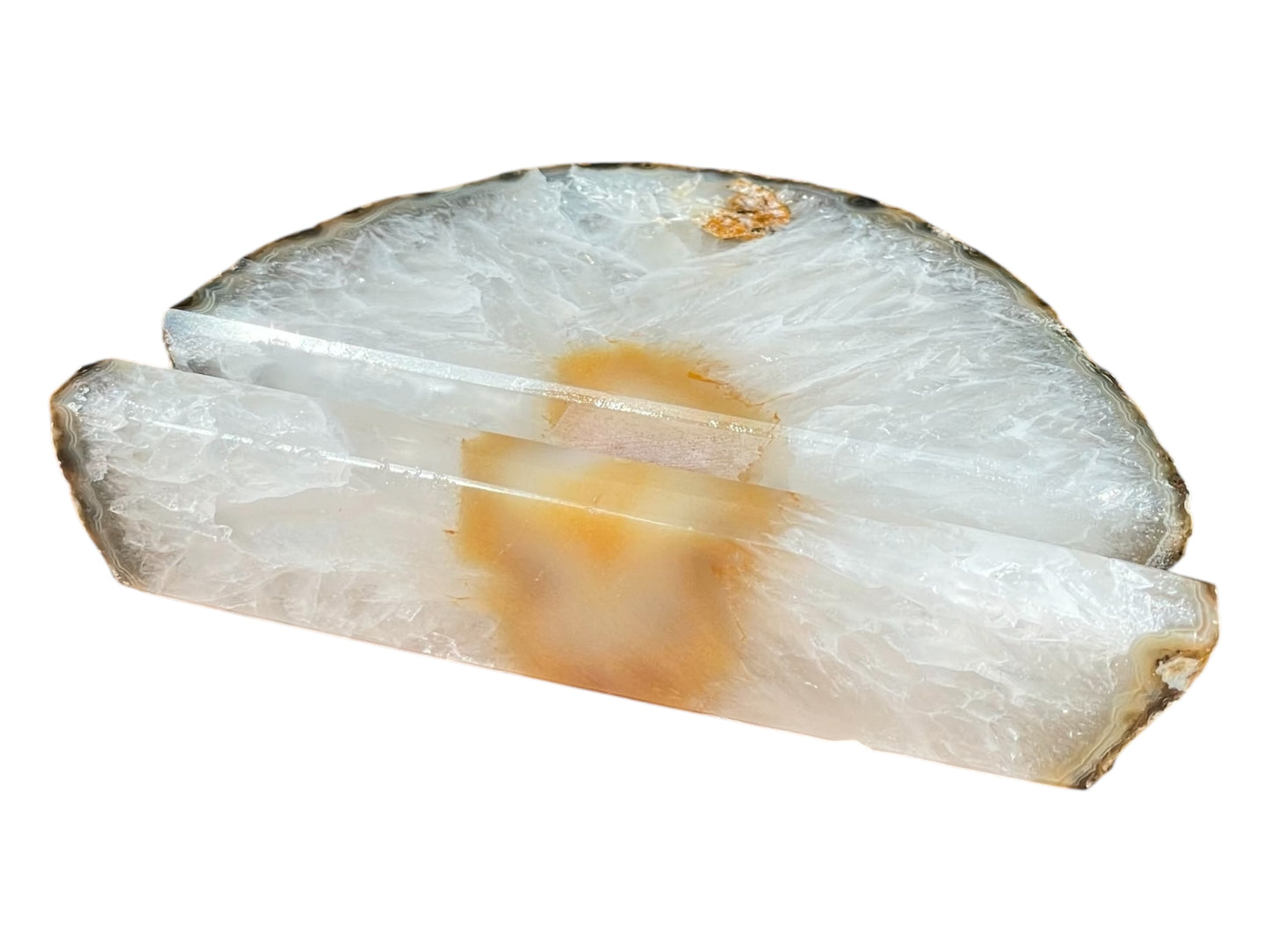 Handcrafted Natural Agate Business Card Holder
