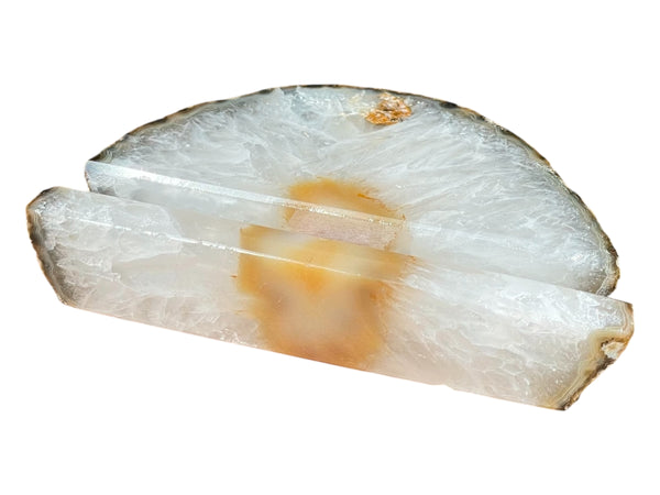 Handcrafted Natural Agate Business Card Holder