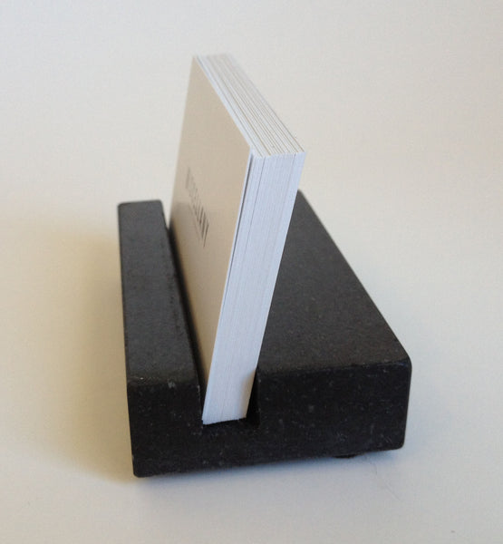 Business Card Holder - Black Absolute Granite