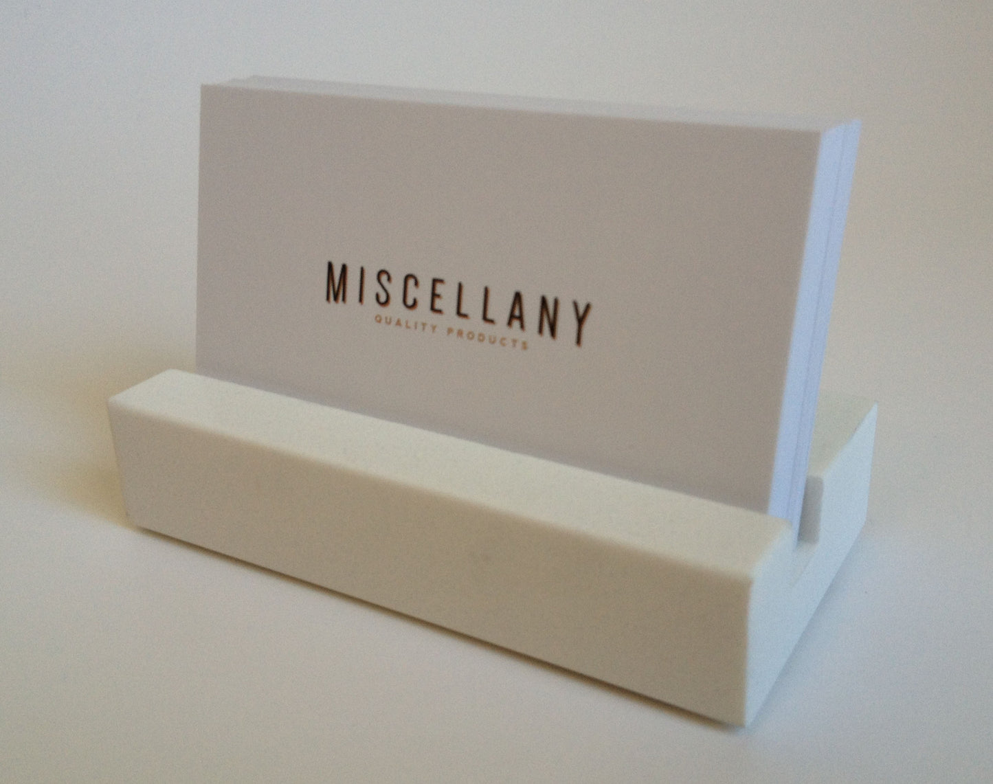 Business Card Holder - White Quartz