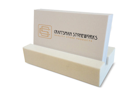 Business Card Holder - White Quartz