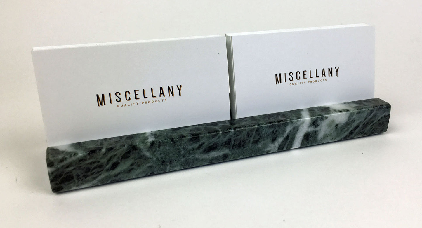 Multiple Business Card Holder - Green Marble