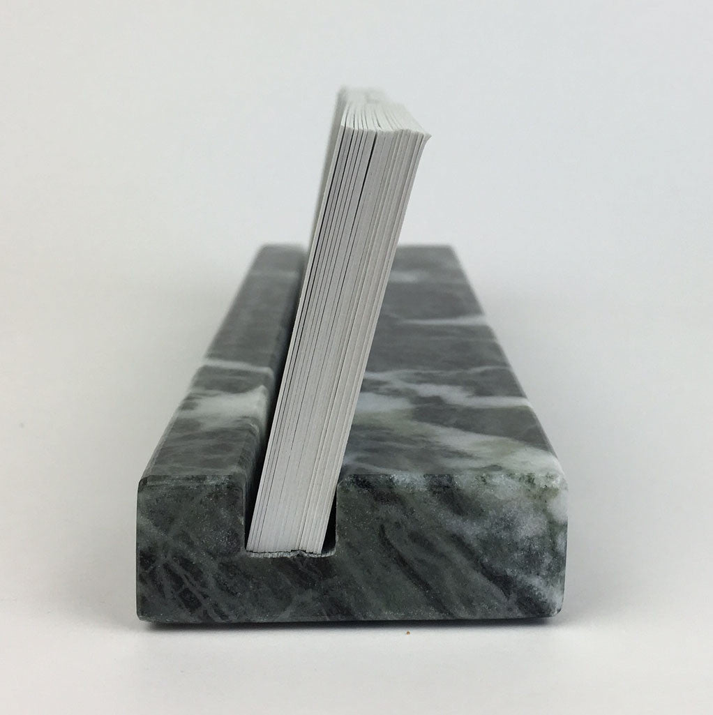 Multiple Business Card Holder - Green Marble