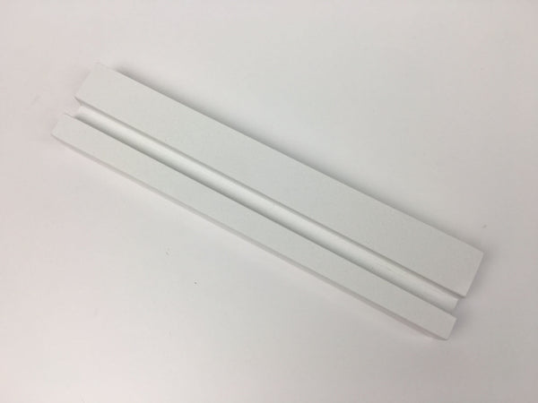Multiple Vertical Business Card Holder - White Quartz, Holds 4 Sets of Cards