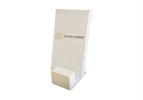 Vertical Business Card Holder - White Quartz